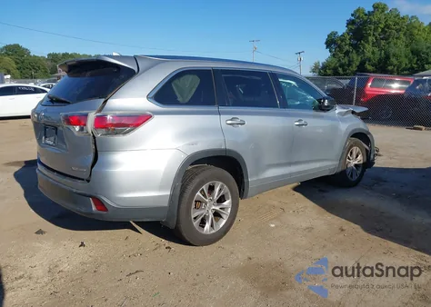 2015 Toyota Highlander Xle V6 from USA, damaged, VIN 5TDJKRFH2FS213960